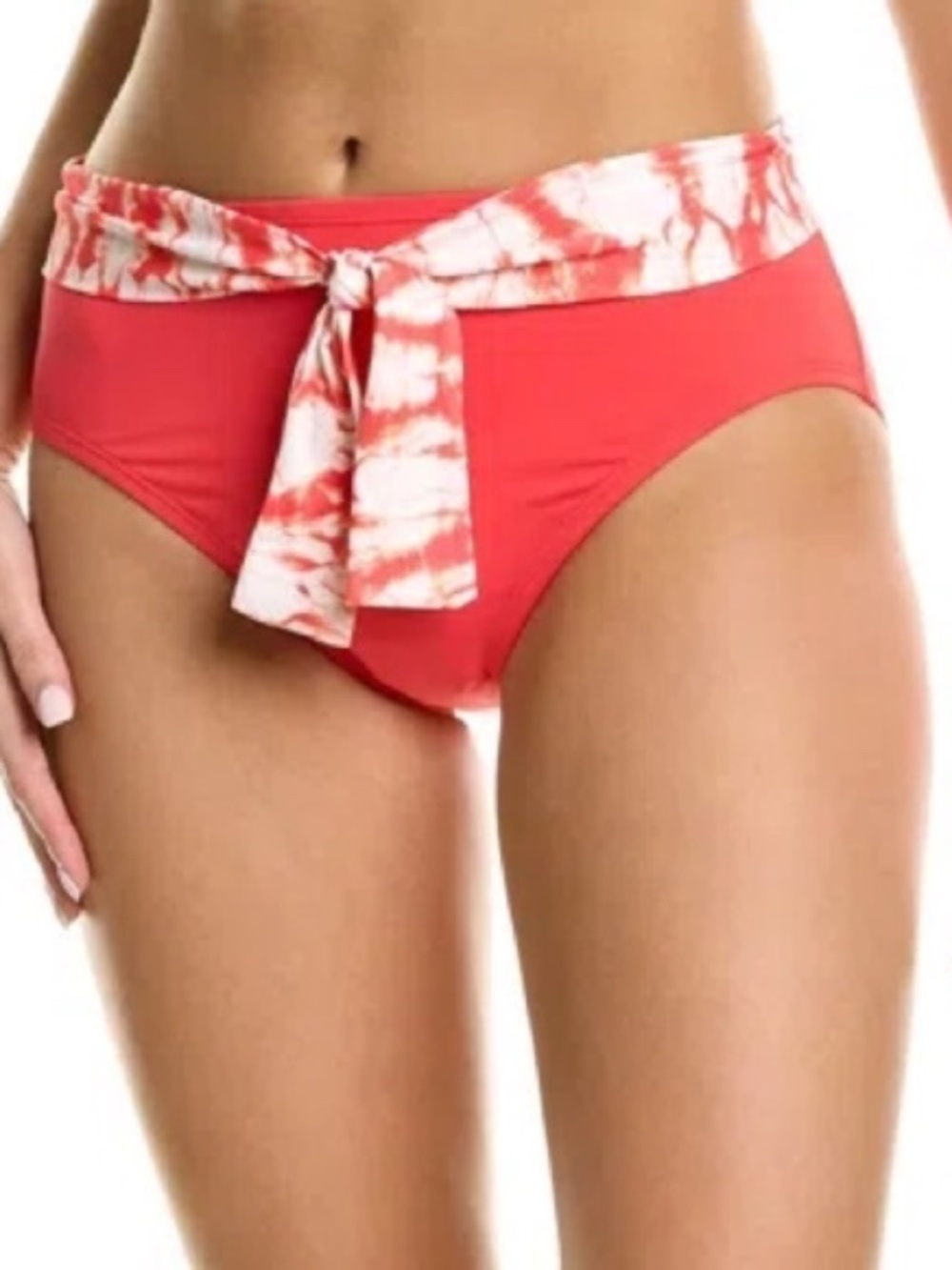COCO REEF lure tie front high waist bikini bottom tie dye size XLarge